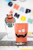 Folat BV Papieren bekers monster bash 250ml, 6st. - thumbnail