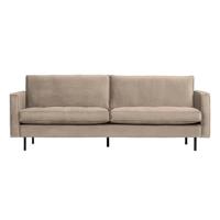 WOOOD 2,5-zits Bank 'Rodeo Classic' Velvet, kleur Khaki - thumbnail