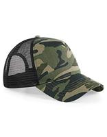 Beechfield CB694 Camo Snapback Trucker - Arctic Camo/Black - One Size - thumbnail
