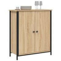 Dressoir 70x30x80 cm bewerkt hout sonoma eikenkleurig - thumbnail