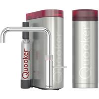 Quooker Fusion Square Keukenkraan Set - Kokend Warm- en Koud Water - Chroom - Inclusief PRO3 Reservoir & CUBE - Direct Gekoeld Bruisend Water - thumbnail