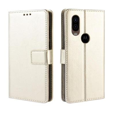 Crazy Horse textuur horizontale Flip lederen case voor Motorola P40 met houder & kaartsleuven & portemonnee & Lanyard (goud) Crazy Horse textuur horizontale Flip lederen case voor Motorola P40 met houder & kaartsleuven & portemonnee & Lanyard (goud)
