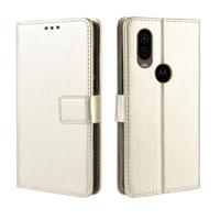 Crazy Horse textuur horizontale Flip lederen case voor Motorola P40 met houder & kaartsleuven & portemonnee & Lanyard (goud) - thumbnail