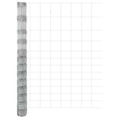 VidaXL Weidehekwerk zilver 25 x 1,5 m gegalvaniseerd staal
