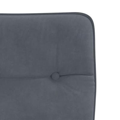 Eetkamerstoelen 2 st fluweel donkergrijs