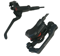 Bls sh50-r2000 (shimano) hydraulische schijfremset rechts 2000mm zwart - thumbnail