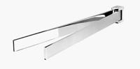 Geesa Modern Art Handdoekrek 2-armig Chroom 91350502 - thumbnail