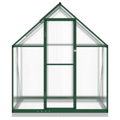 VidaXL Tuinkas met basisframe 169x114x202 cm aluminium groen - thumbnail