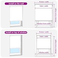 Rolgordijn verduisterend 55x230cm stofbreedte 50,7 cm polyester - thumbnail
