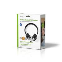 Nedis PC-Headset | On-Ear | Stereo | Bluetooth | Inklapbare Microfoon | Zwart - CHSTB310BK - thumbnail