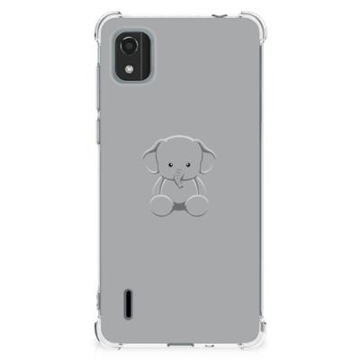 Nokia C2 2nd Edition Stevig | Bumper Hoesje | Grijs Baby Olifant Nokia C2 2nd Edition Stevig | Bumper Hoesje | Grijs Baby Olifant