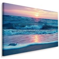Schilderij - Zee in pastel kleuren, premium print - thumbnail