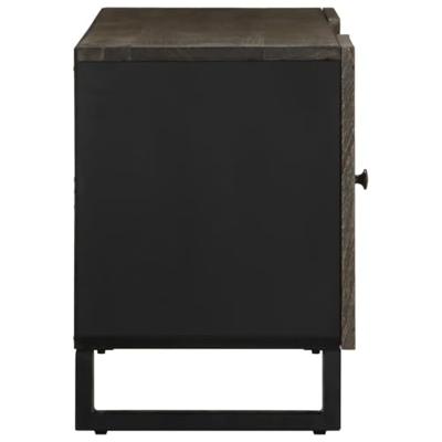 Tv-meubel 105x33x46 cm massief mangohout zwart