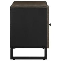 Tv-meubel 105x33x46 cm massief mangohout zwart - thumbnail