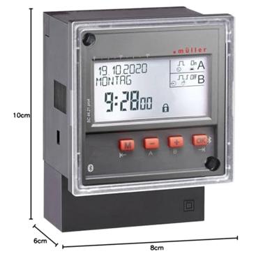 Müller SC 44.21 pro4 230V 50-60Hz DIN-rail schakelklok Digitaal 230 V 4000 W