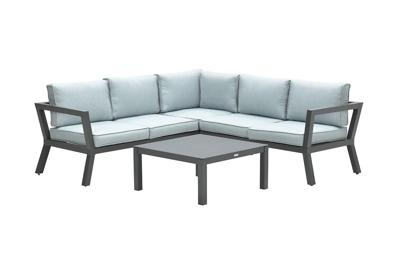 Colorado lounge set 3-dlg carbon black/mint grey Garden Impressions - Garden impressions