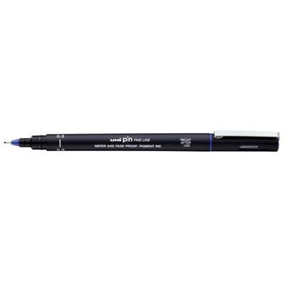 Fineliner Uni-ball Pin 0.3mm blauw