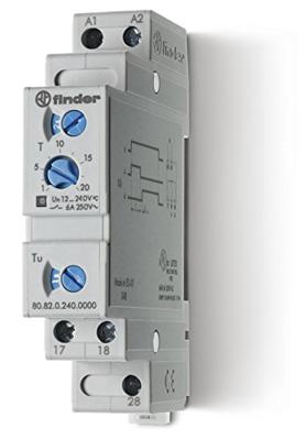 Finder 80.82.0.240.0000 Tijdrelais Monofunctioneel 1 stuk(s) Tijdsduur: 0.1 s - 20 min. 2x NO