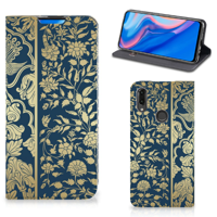 Huawei P Smart Z Smart Cover Beige Flowers - thumbnail