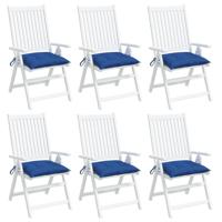 VidaXL Palletkussens 6 st 50x50x7 cm oxford stof blauw - thumbnail