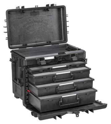 Explorer Cases 5140 trolley zwart met plukschuim lades