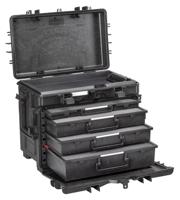 Explorer Cases 5140 trolley zwart met plukschuim lades - thumbnail