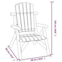 3-delige Loungeset massief vurenhout - thumbnail