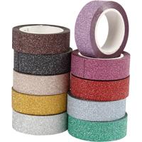 Creativ Company Glitter tape kleur,10st. - thumbnail