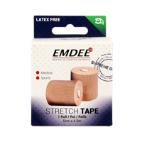 Emdee Easystretch tape 5cm x 4.5m 1 Stuks - thumbnail