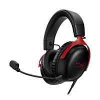 Bedrade gamingheadset - HyperX Cloud III - voor pc en console - zwart/rood - thumbnail