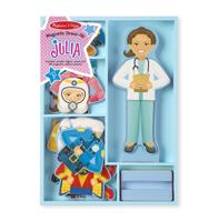 Melissa & Doug Houten aankleedpop Julia 24 delig - thumbnail