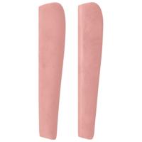 Boxspring met matras fluweel roze 140x190 cm - thumbnail