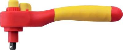 Wiha Ratelsleutel geïsoleerd | voor dopsleutels | 1/4" | omschakelbaar | 145 mm | 32 mm - 43054 - 43054