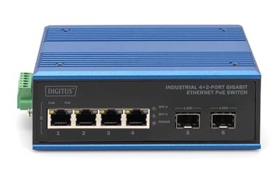 Digitus DN-651149 DN-651149 Industrial Ethernet Switch 4 x 2 poorten 1 GBit/s
