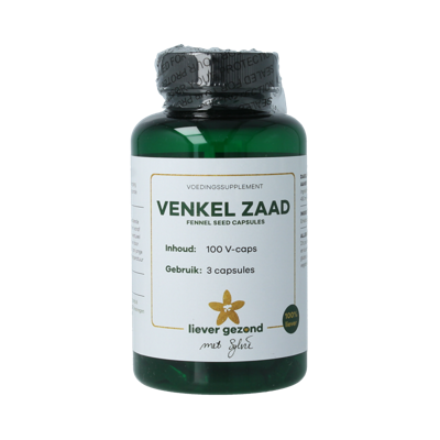 Liever Gezond Venkel zaad capsules fennel seed 100 Vegetarische capsules