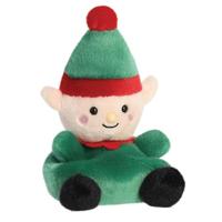 Palm Pals Kerst elf knuffeltje - 13 cm - thumbnail