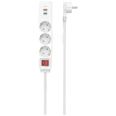 Hama Stekkerdoos 3-voudig USB-C-/USB-A-aansluiting PD/Quick Charge Max.18W WS Hama Stekkerdoos 3-voudig USB-C-/USB-A-aansluiting PD/Quick Charge Max.18W WS