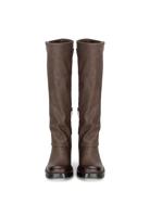 Poelman laarzen met kap donkerbruin Imitatieleer Dames - thumbnail