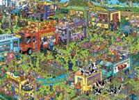Jumbo Jan van haasteren legpuzzel - food truck festivals, 1500st. - thumbnail