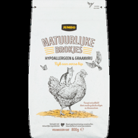Jumbo Natuurlijke Brokjes Katten Hypoallergeen & Graanvrij 800g Rijk aan Kip - thumbnail