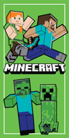 Minecraft handdoek Running 70 x 140 cm - polyester - thumbnail