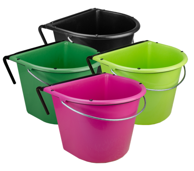 Voerbak 15 l met ophang en hengsel Donkergroen