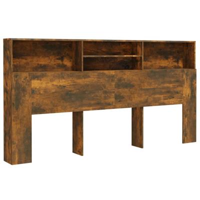 Hoofdbordkast 200x19x103,5 cm gerookt eikenkleurig
