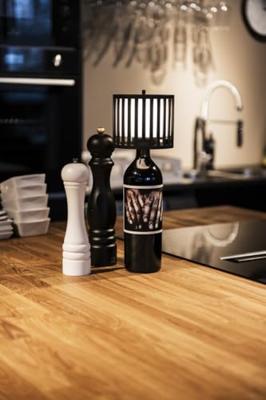 KonstSmide Unieke tafellampBottle zwart oplaadbaar - 7837-752 - thumbnail