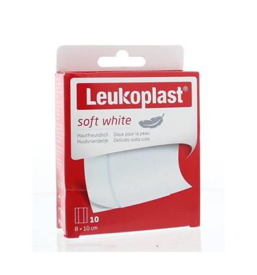 Leukoplast Soft white 8 x 10cm 10 Stuks Leukoplast Soft white 8 x 10cm 10 Stuks