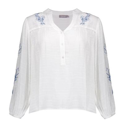 Geisha Blouse Embro 63069-14 Blouse 0 White Geisha Blouse Embro 63069-14 Blouse 0 White
