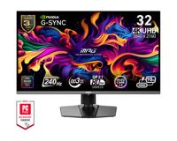 MSI, MPG 322URXDE QD-OLED, 32-inch, 4K UHD, 3840x2160, OLED-monitor, 240Hz, 0,03ms, DisplayHDR True Black 400, G-SYNC compatibel, HDMI 2.1, DP 2.1a, USB C (98W PD), in hoogte verstelbaar, zwart - thumbnail