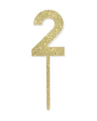 HEMA Taartdecoratie herbruikbaar cijfer 2