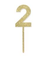 HEMA Taartdecoratie herbruikbaar cijfer 2 - thumbnail