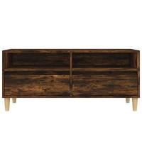 Tv-meubel 100x34,5x44,5 cm bewerkt hout gerookt eikenkleurig - thumbnail